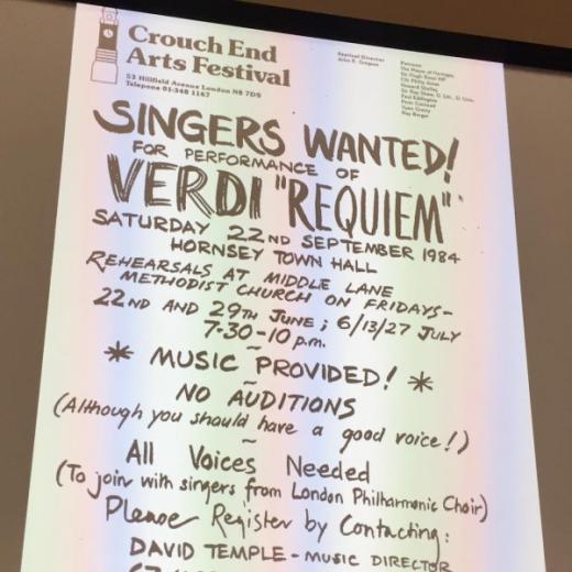 Verdi Requiem poster from 1984