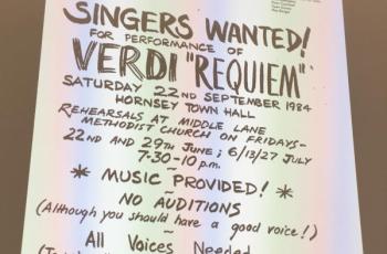 Verdi Requiem poster from 1984